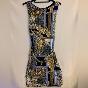 Cache Black and Gold One Sleeveless Dress